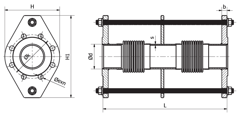 krs23universalflanslilimitrotlukompansator